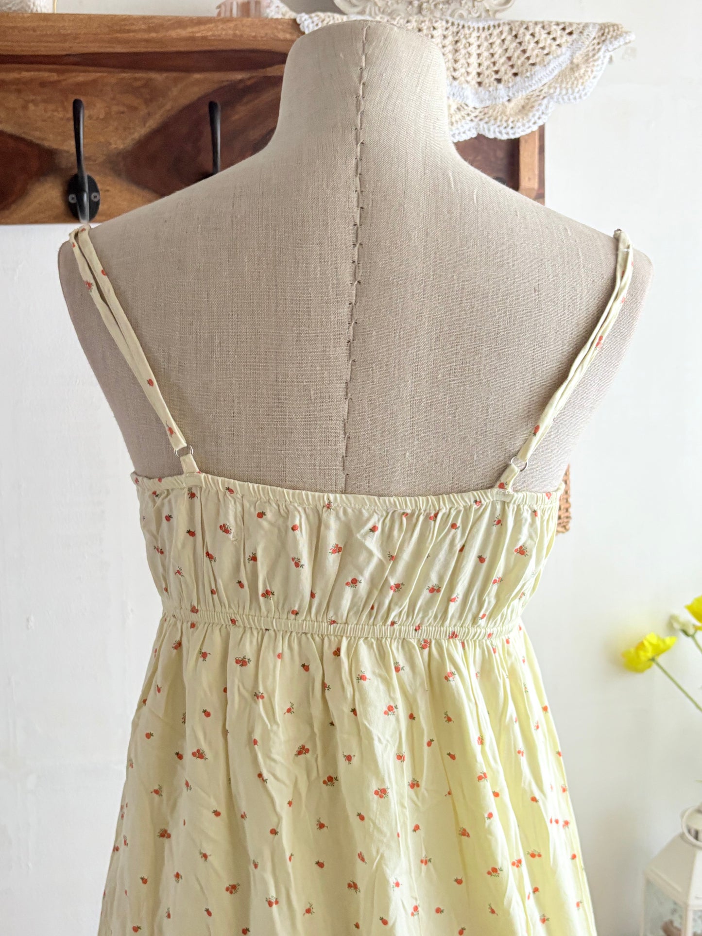 Yellow floral dress
