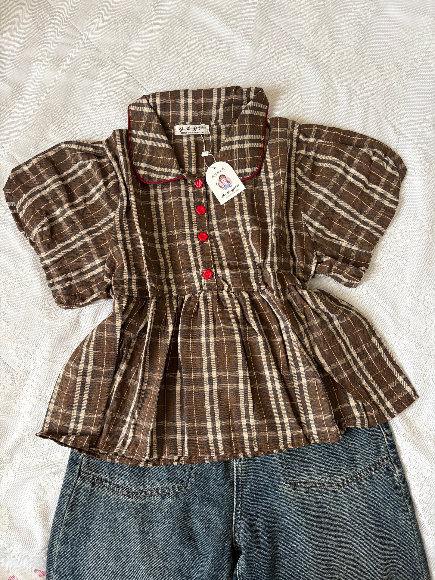 Tina plaid top
