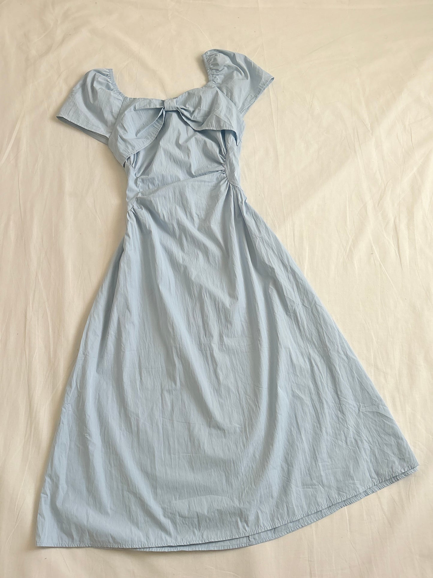 Blue bow dress