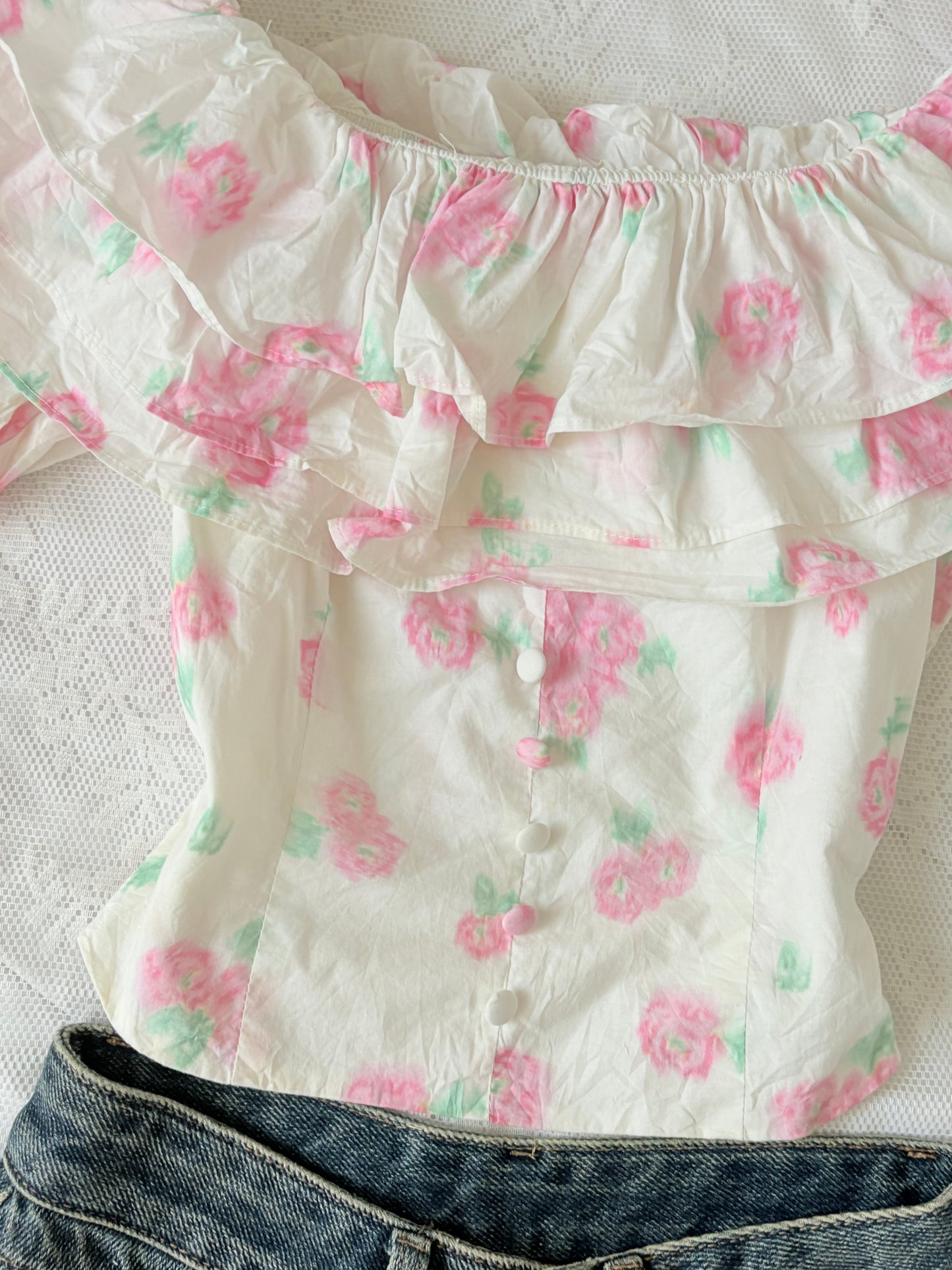 Pink floral top