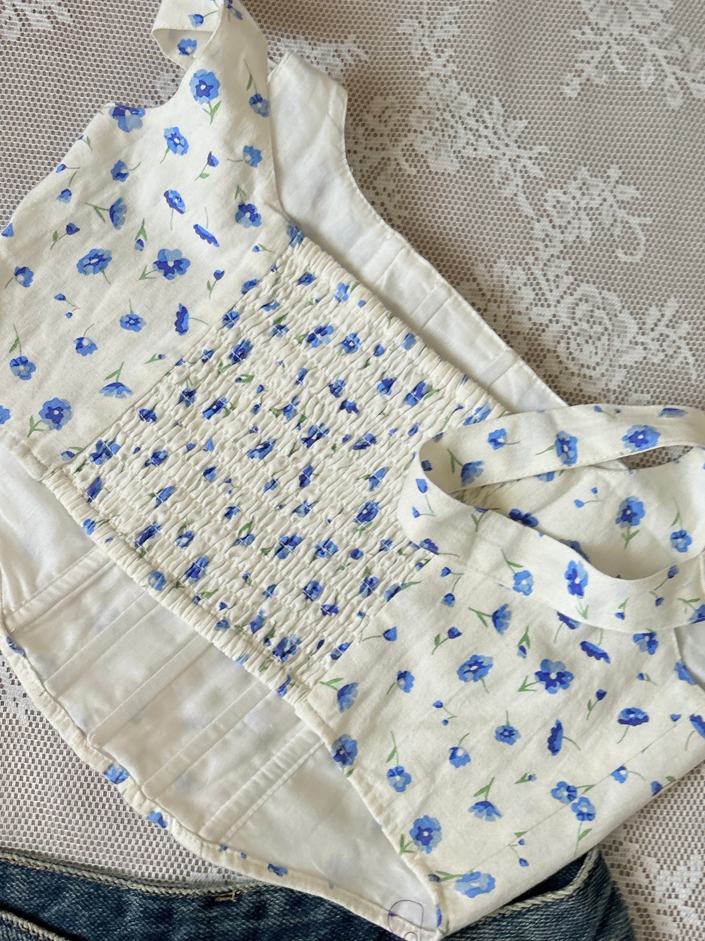 Blue corset