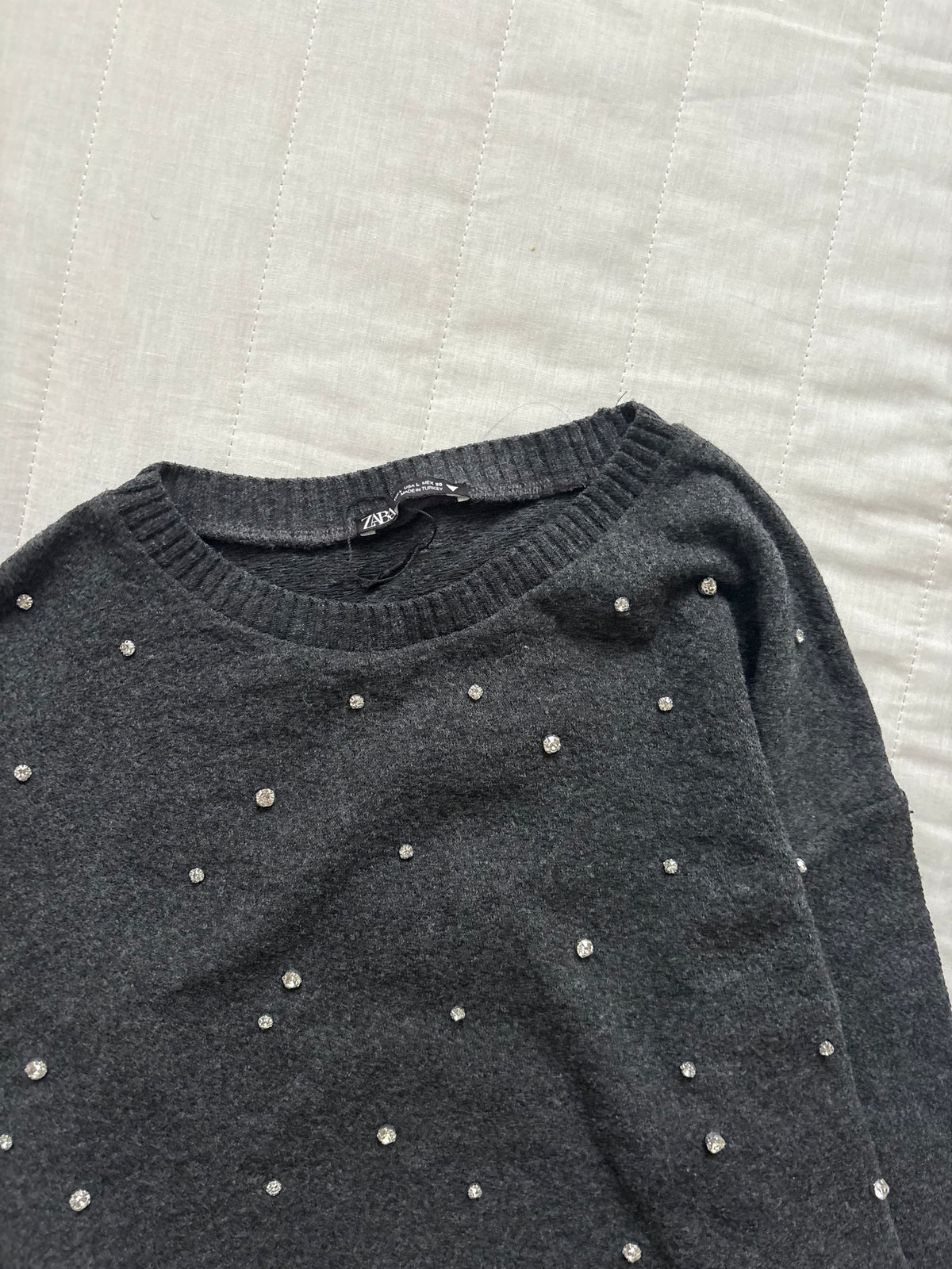 Grey studded top