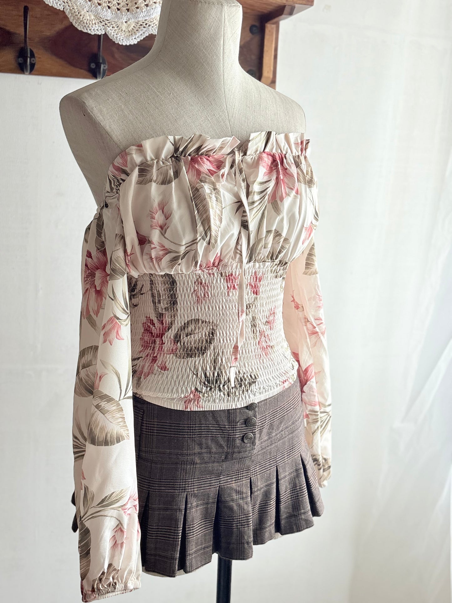Floral off shoulder