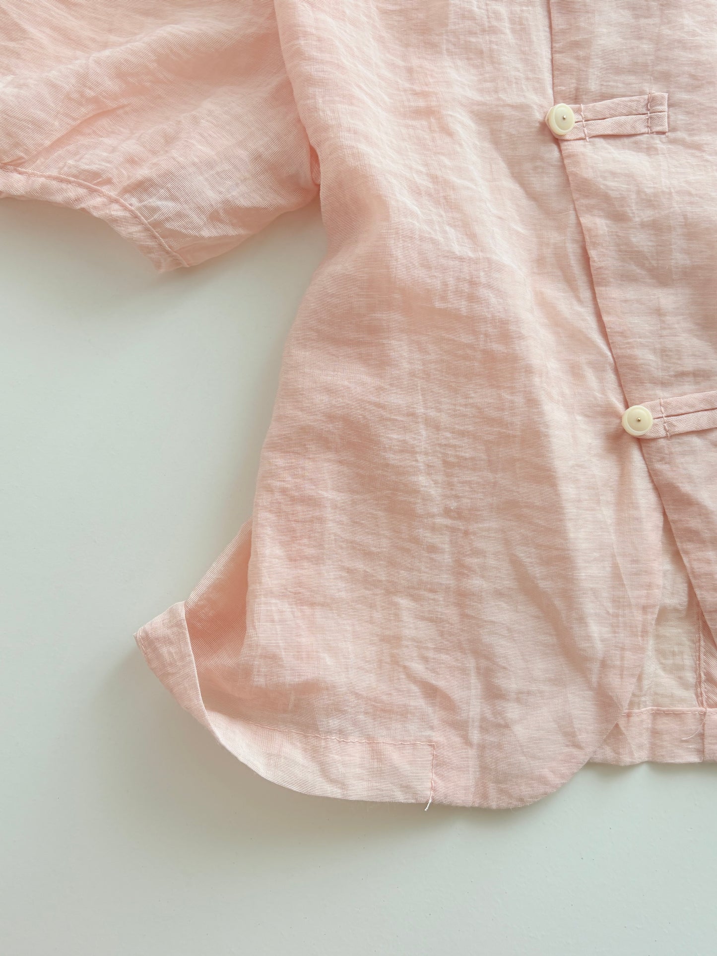 Pink buttoned