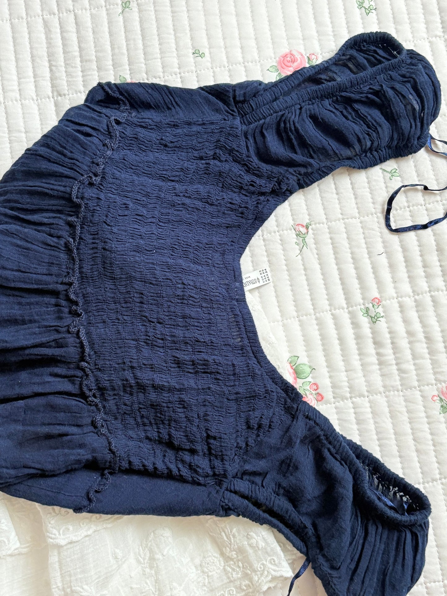 Navy babydoll rop