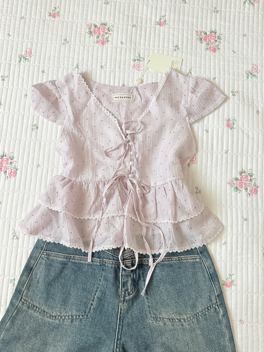 Daisy polka top