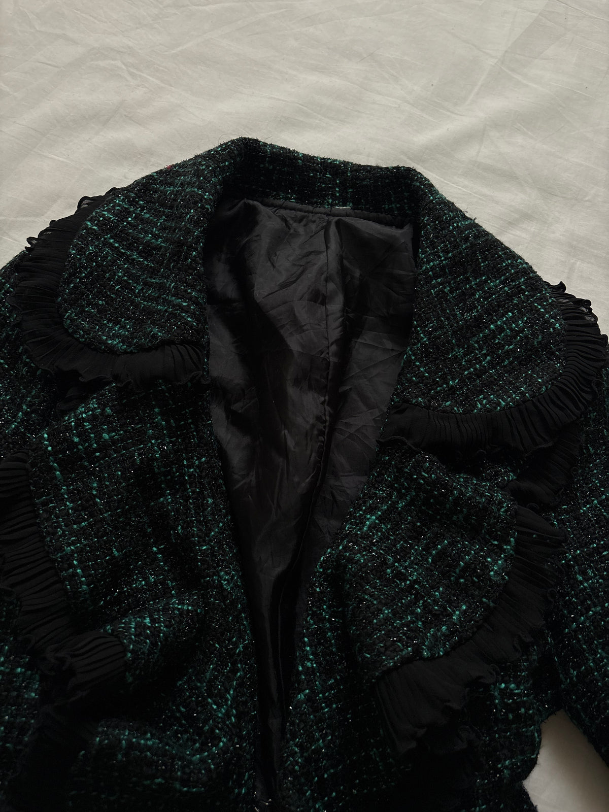 Tweed shimmer coat