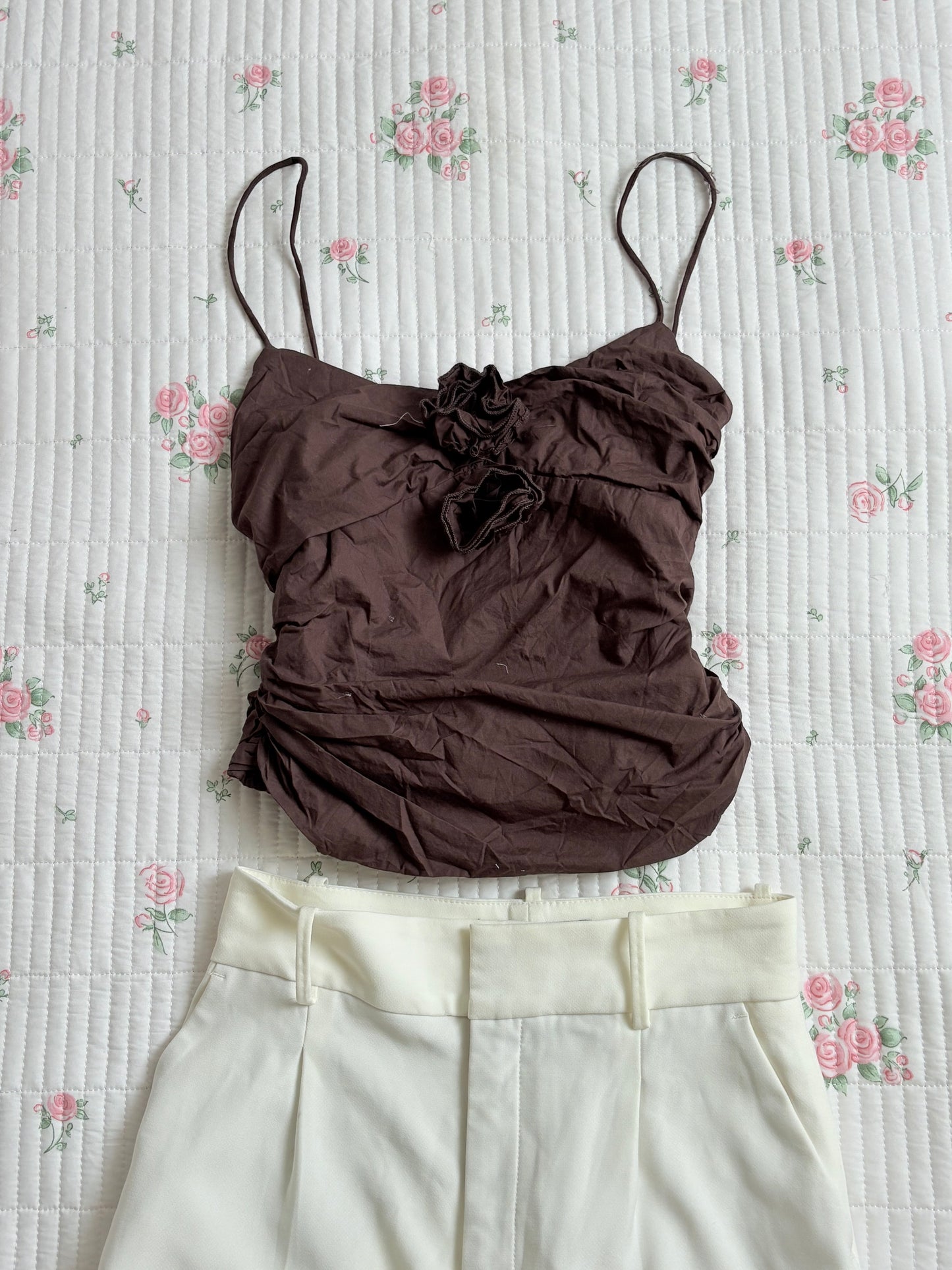Brown applique