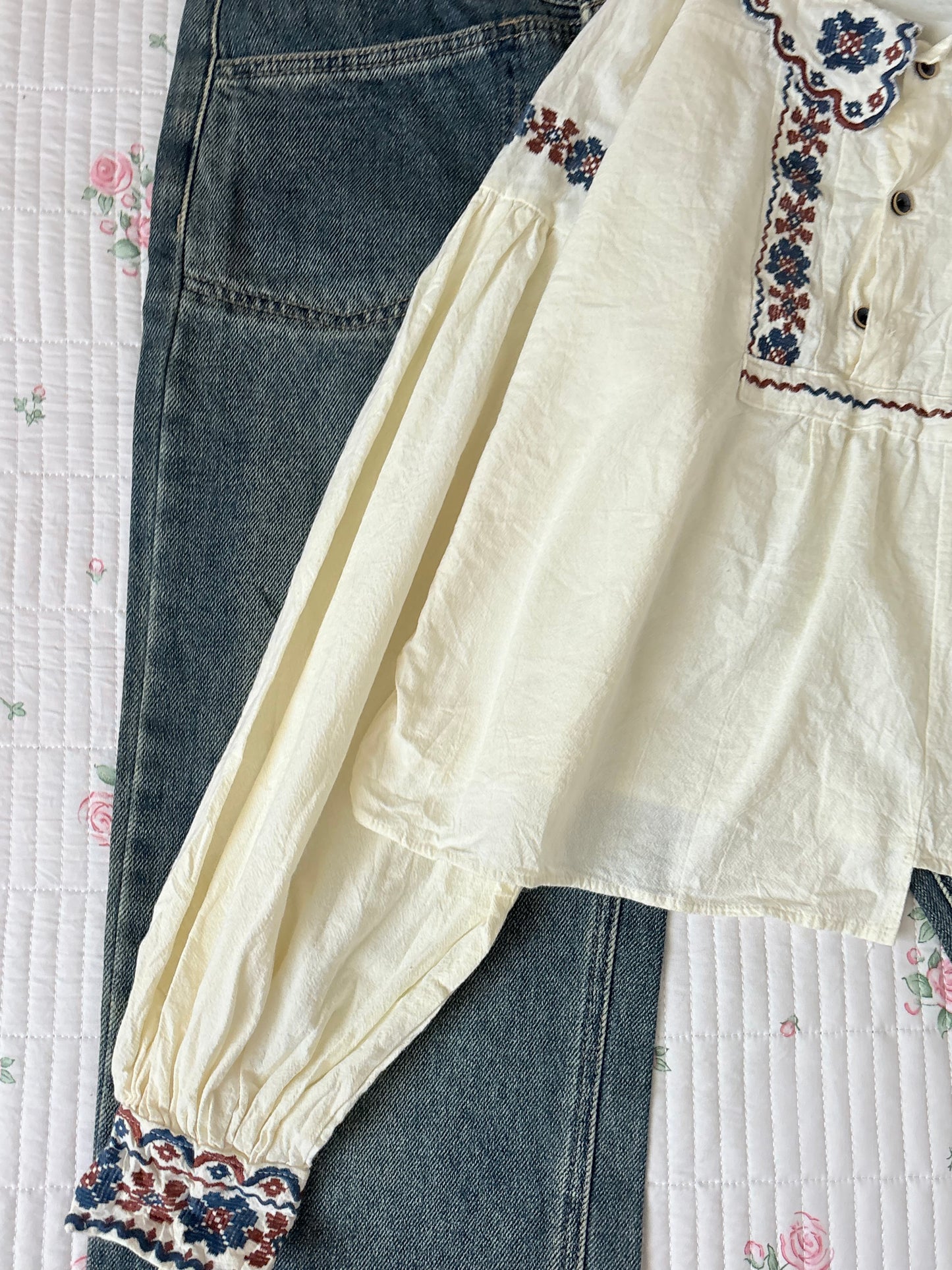 Embroidered top