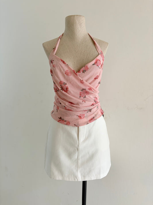 Pink floral top