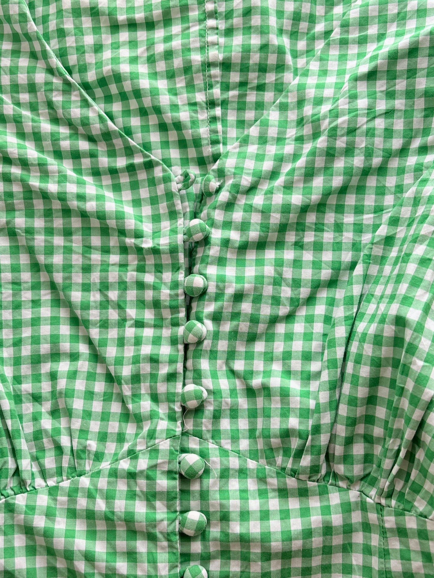 Green gingham