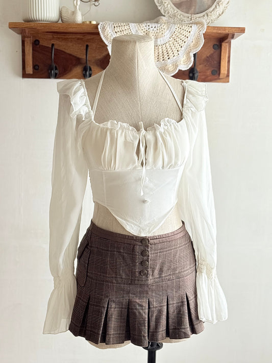 White tie top