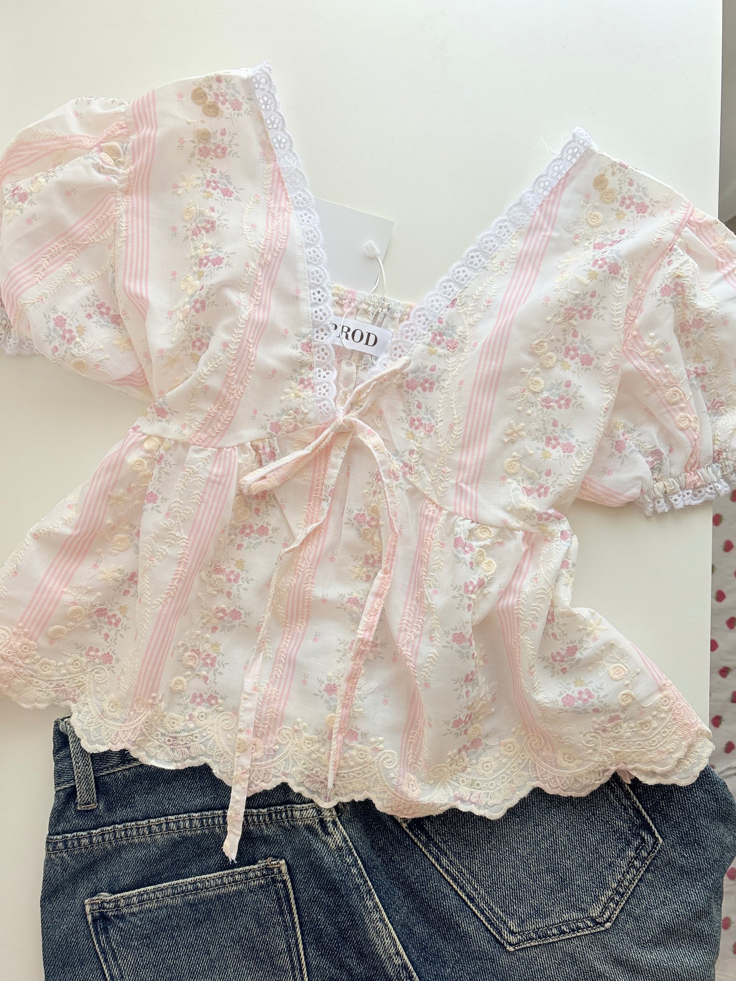 Stella embroidered top