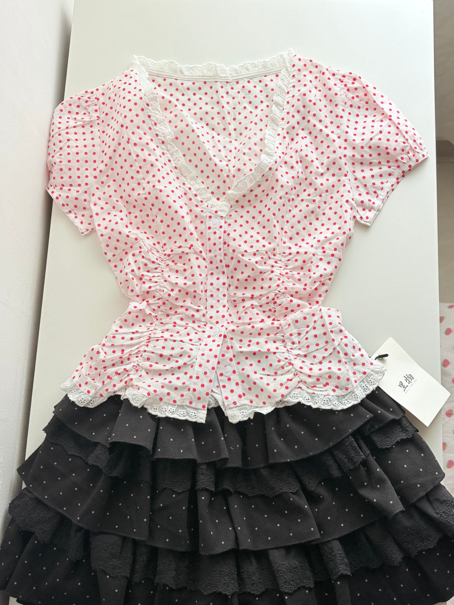 Ruby polka top