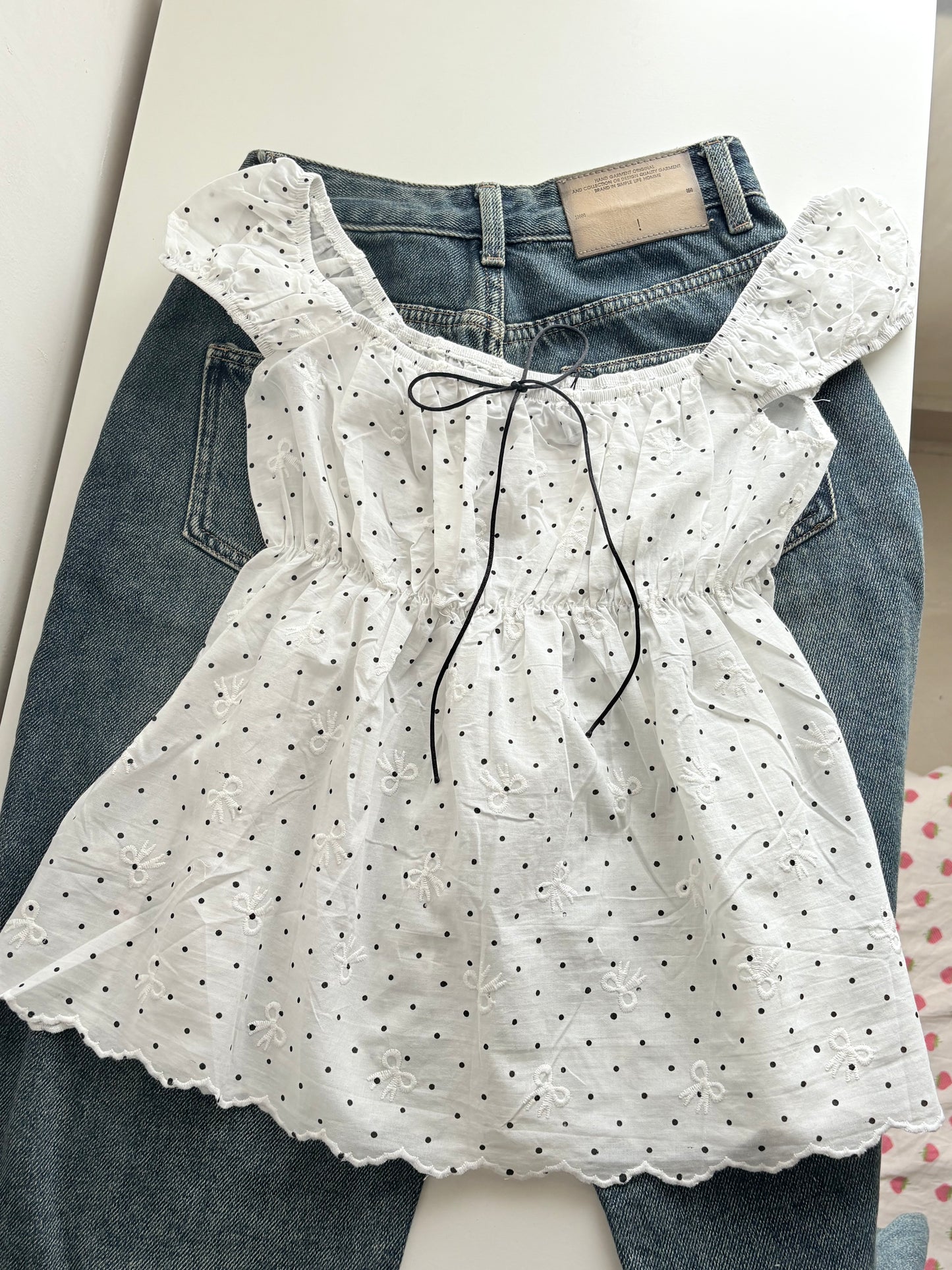Sasha polka top
