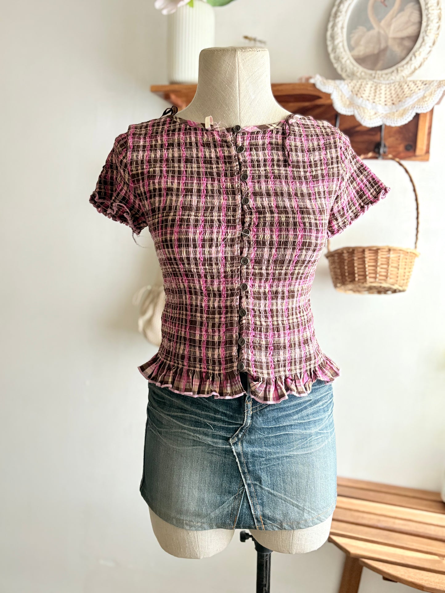 Plaid top