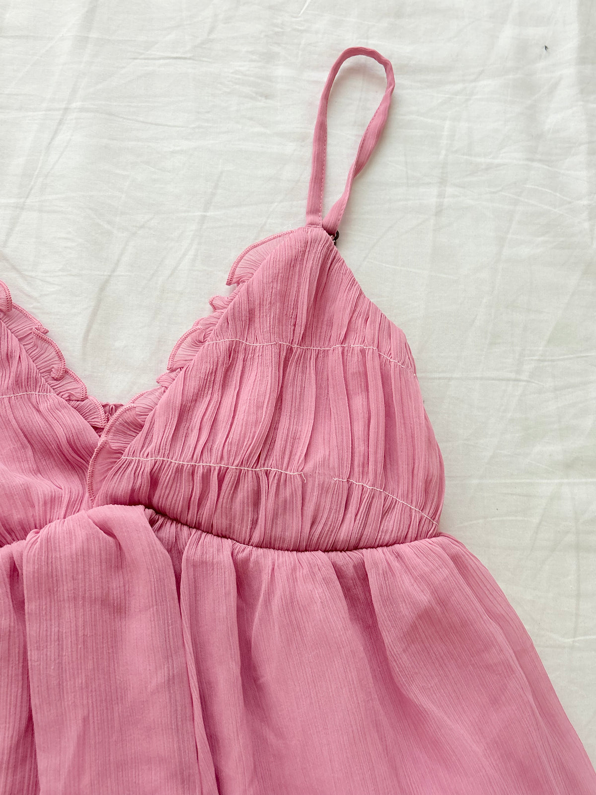 Pink a line top