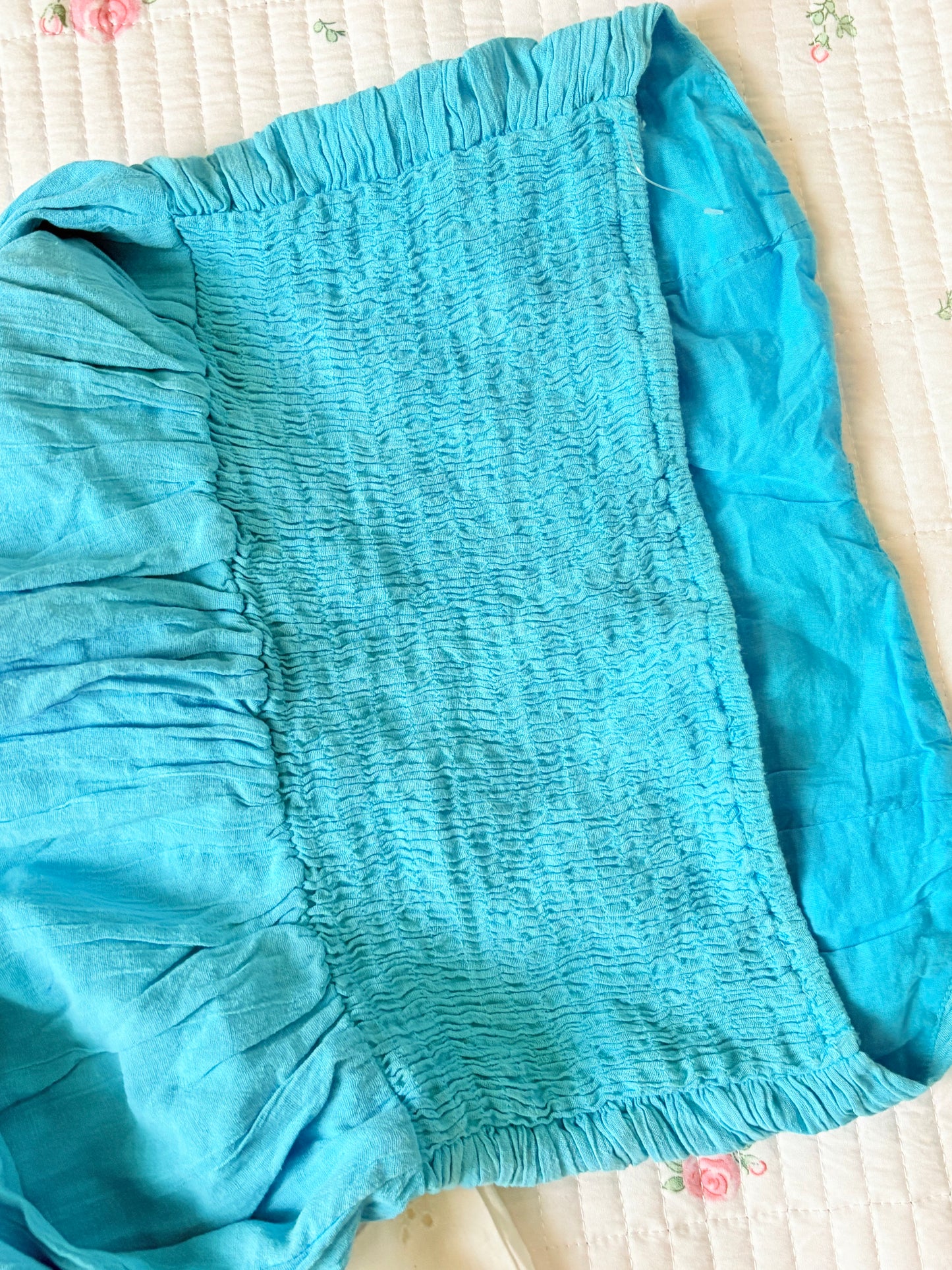 Blue tube top