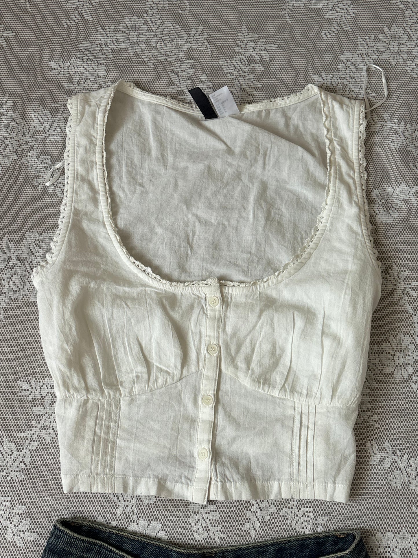 White milkmaid blouse