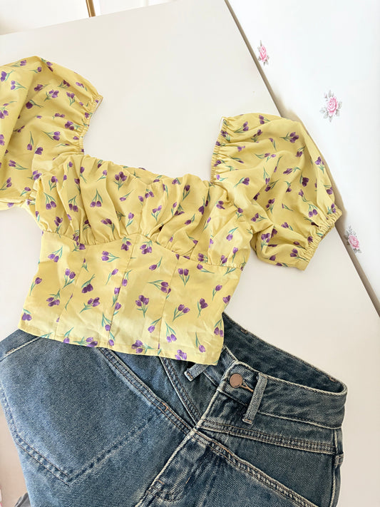 Yellow floral rop