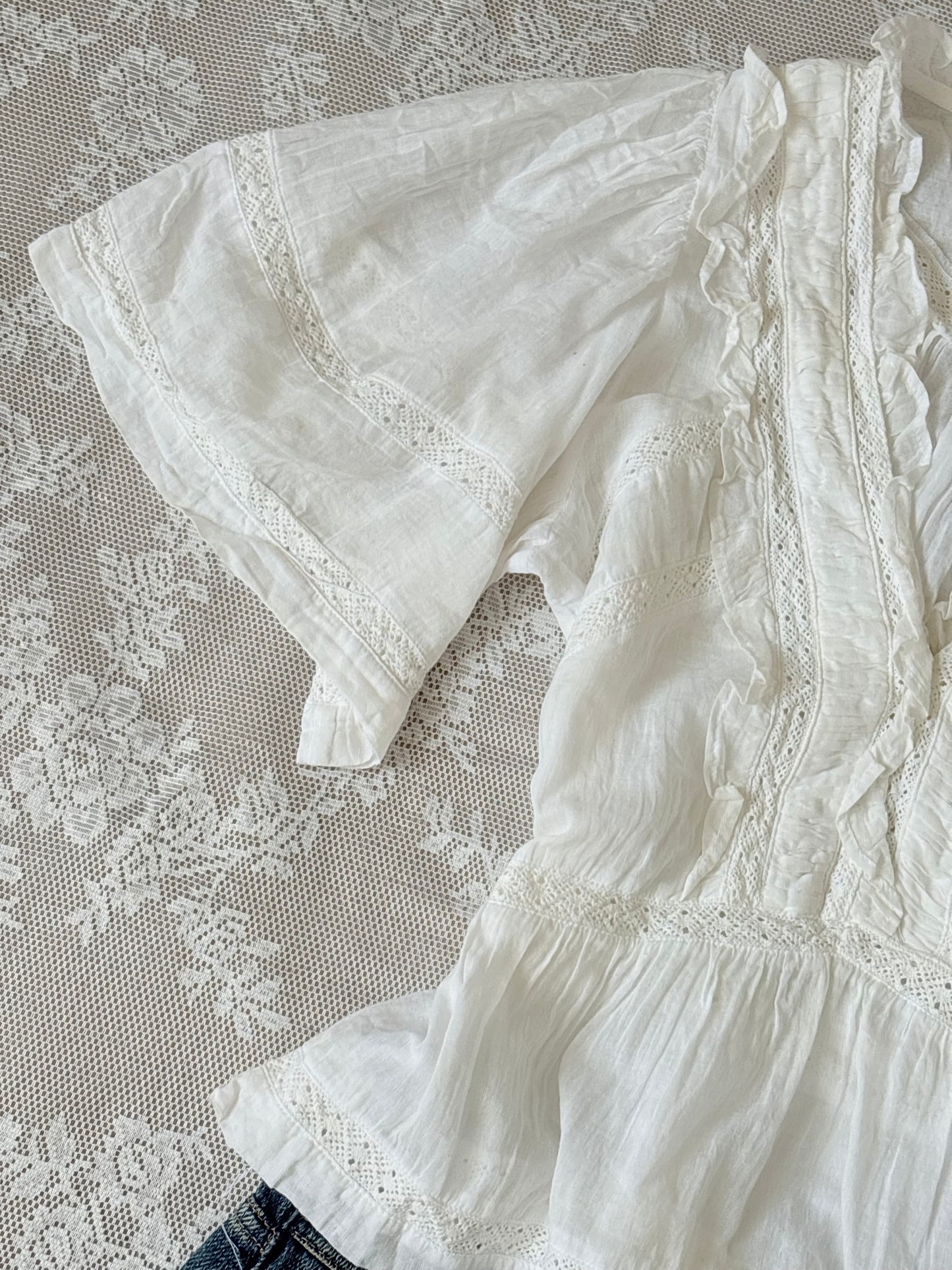 White cotton blouse