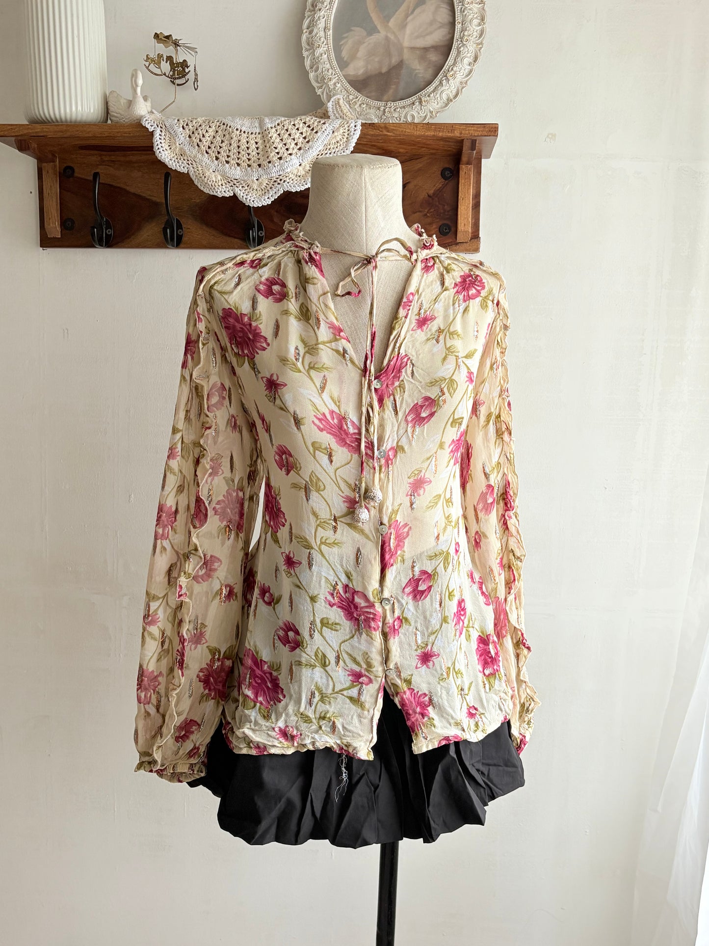 Floral buttoned down