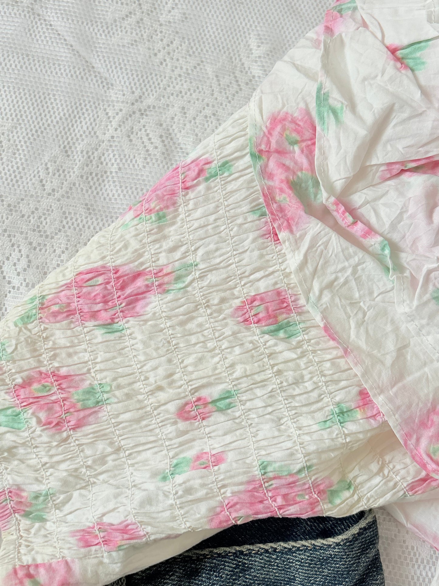Pink floral top