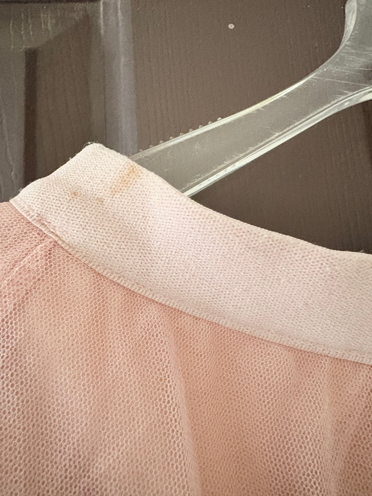 Peach tulle skirt