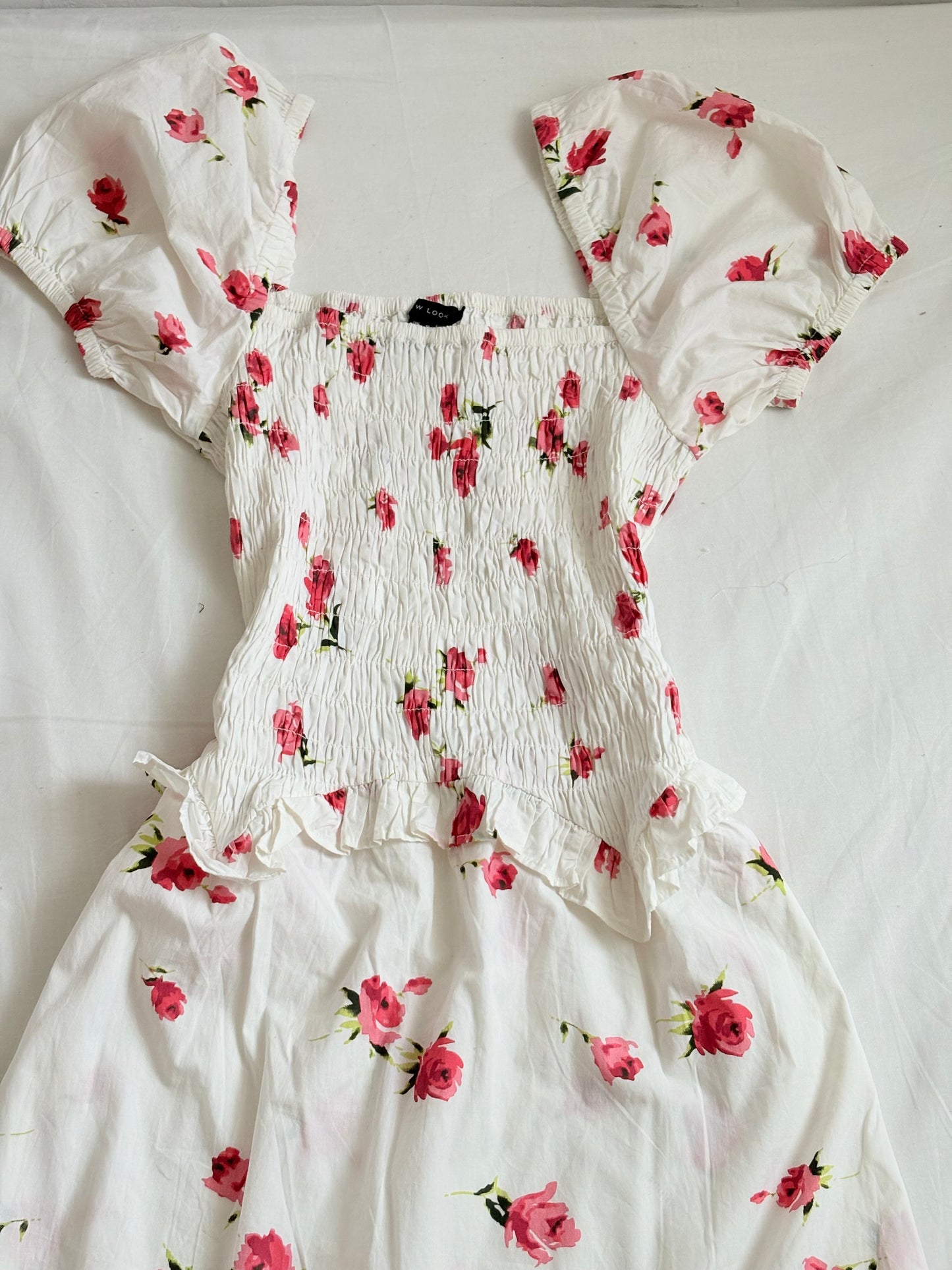 Smocked floral dress