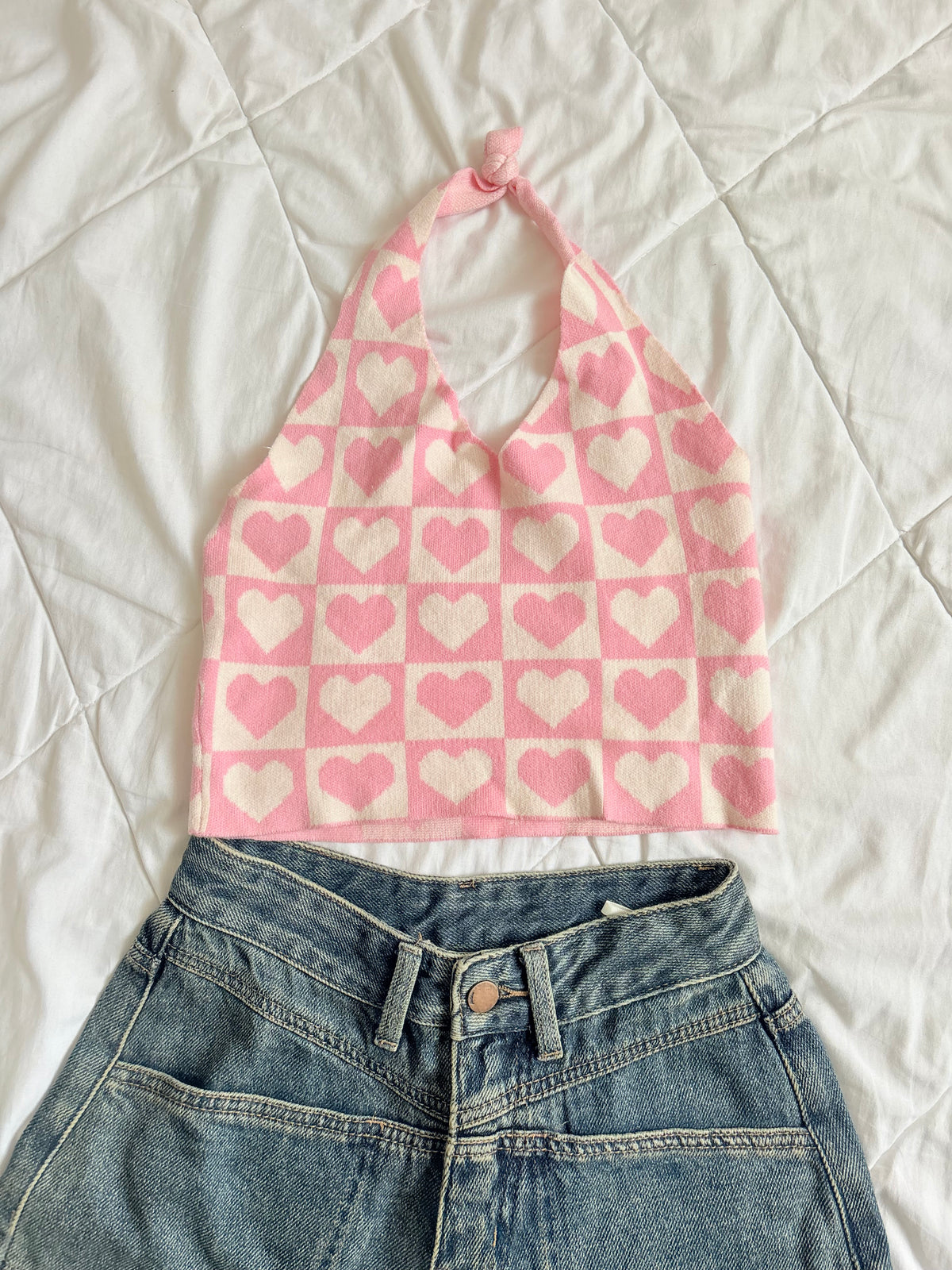Hearts halter top