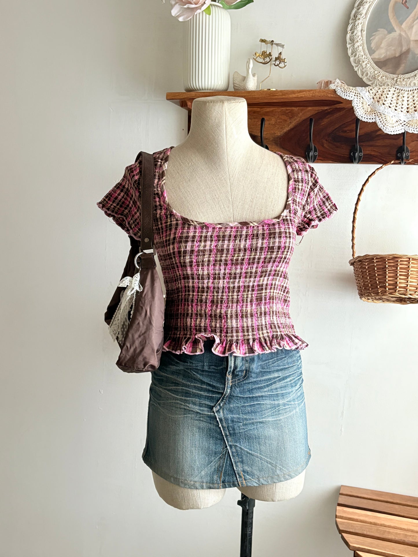 Plaid top