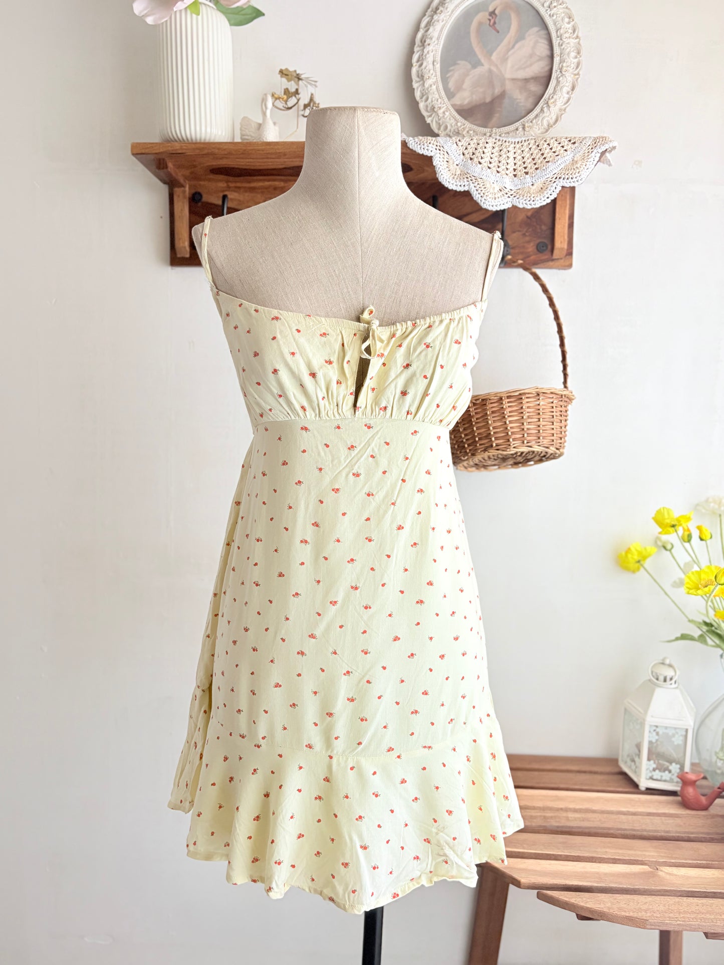 Yellow floral dress