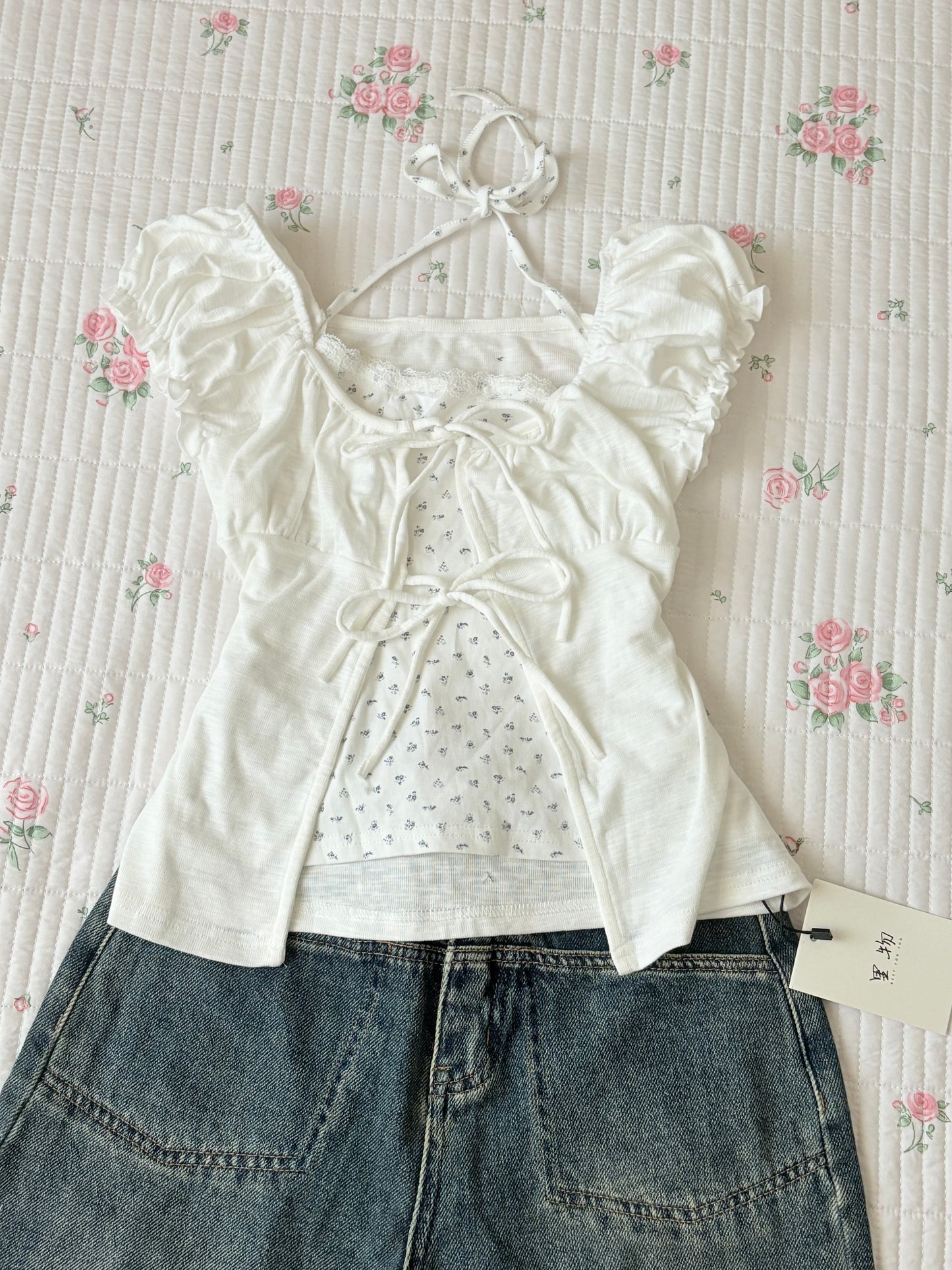 Cloud floral top
