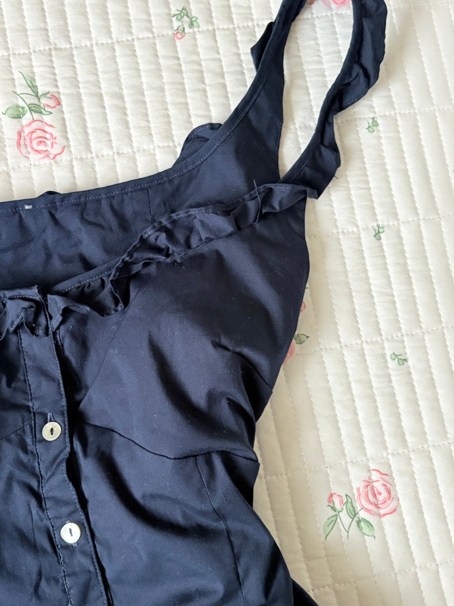 Navy doll top