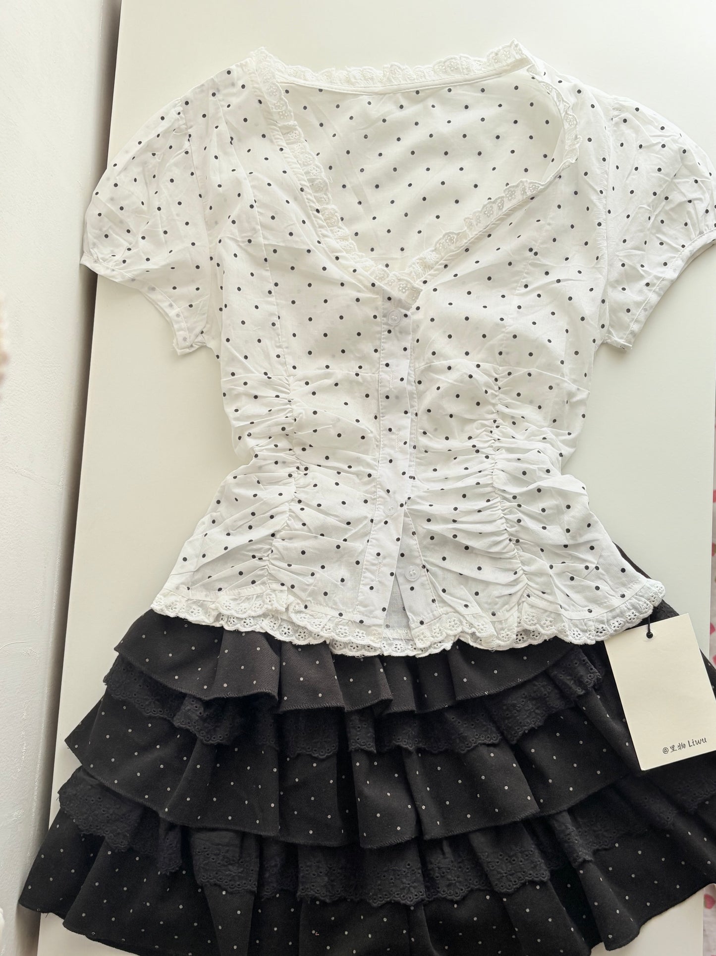 Ruby polka top