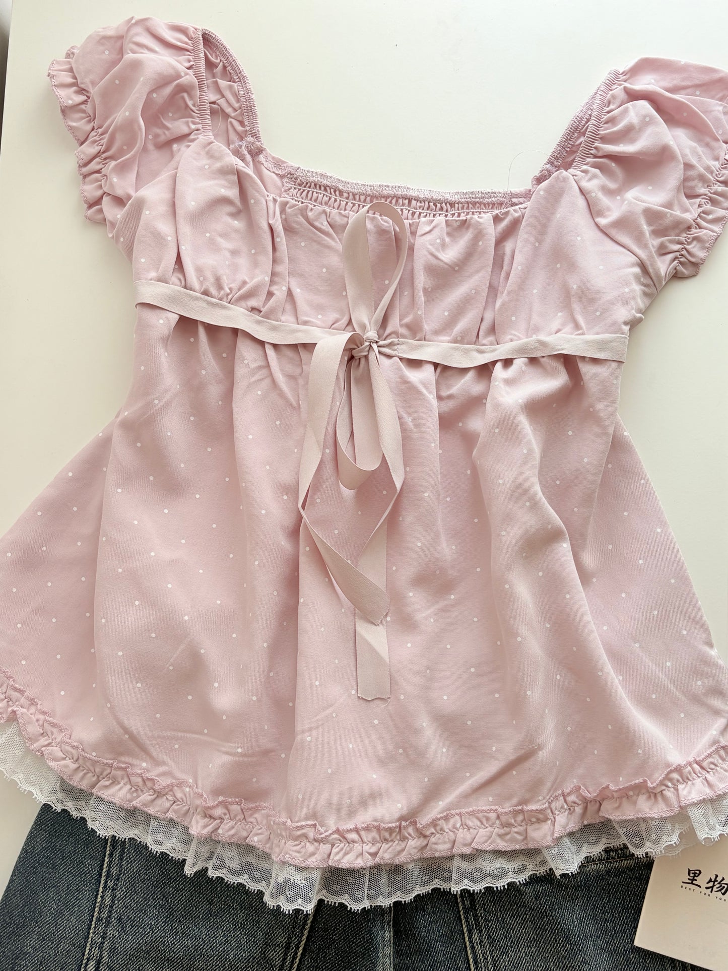 Ariel polka tops