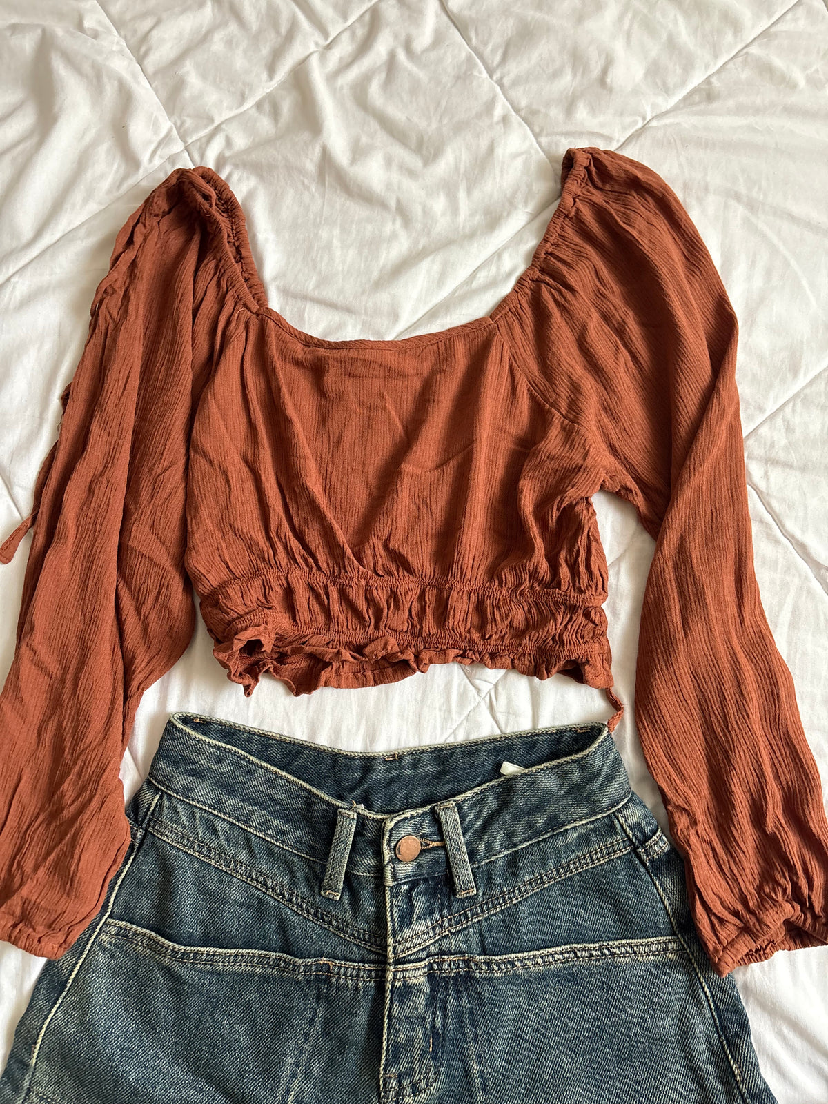 Brown cute top