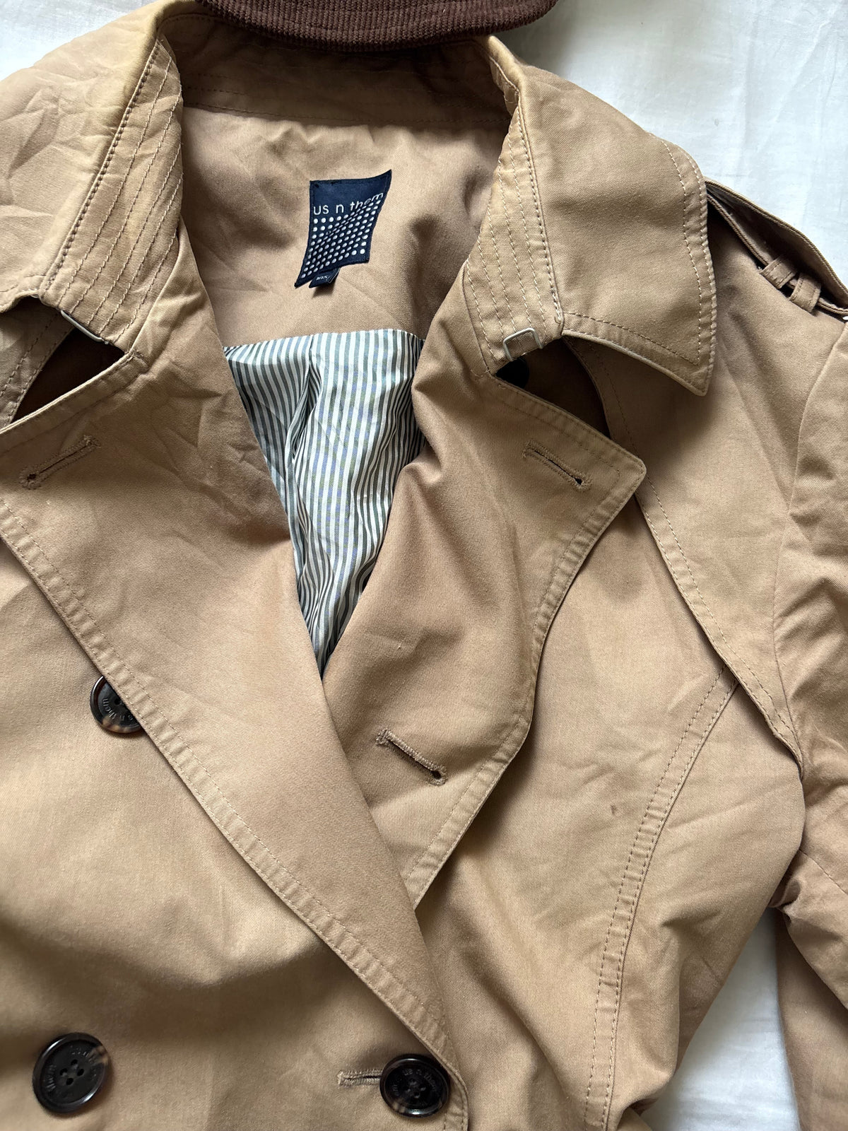Camel trench coat