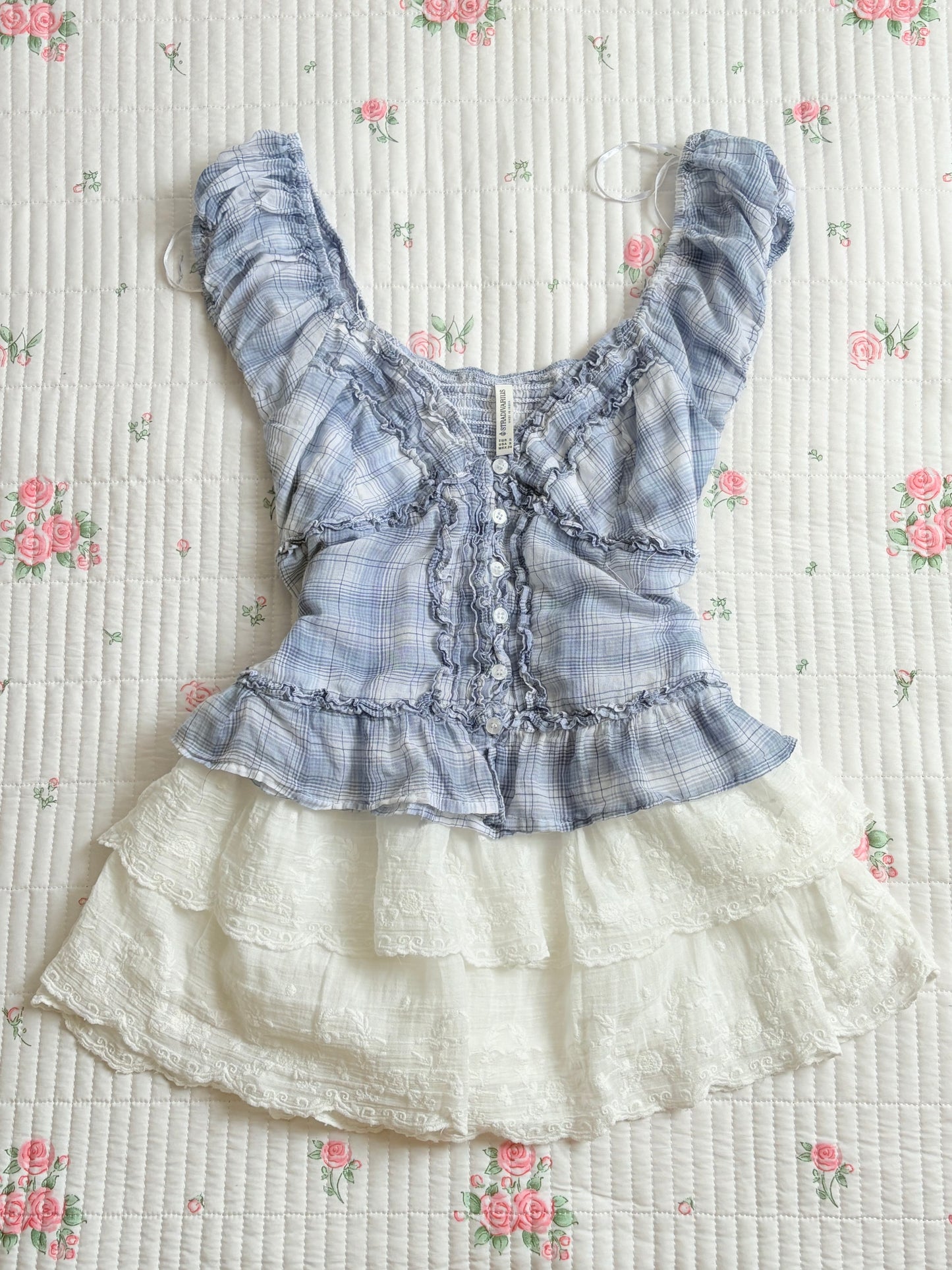 Plaid babydoll rop