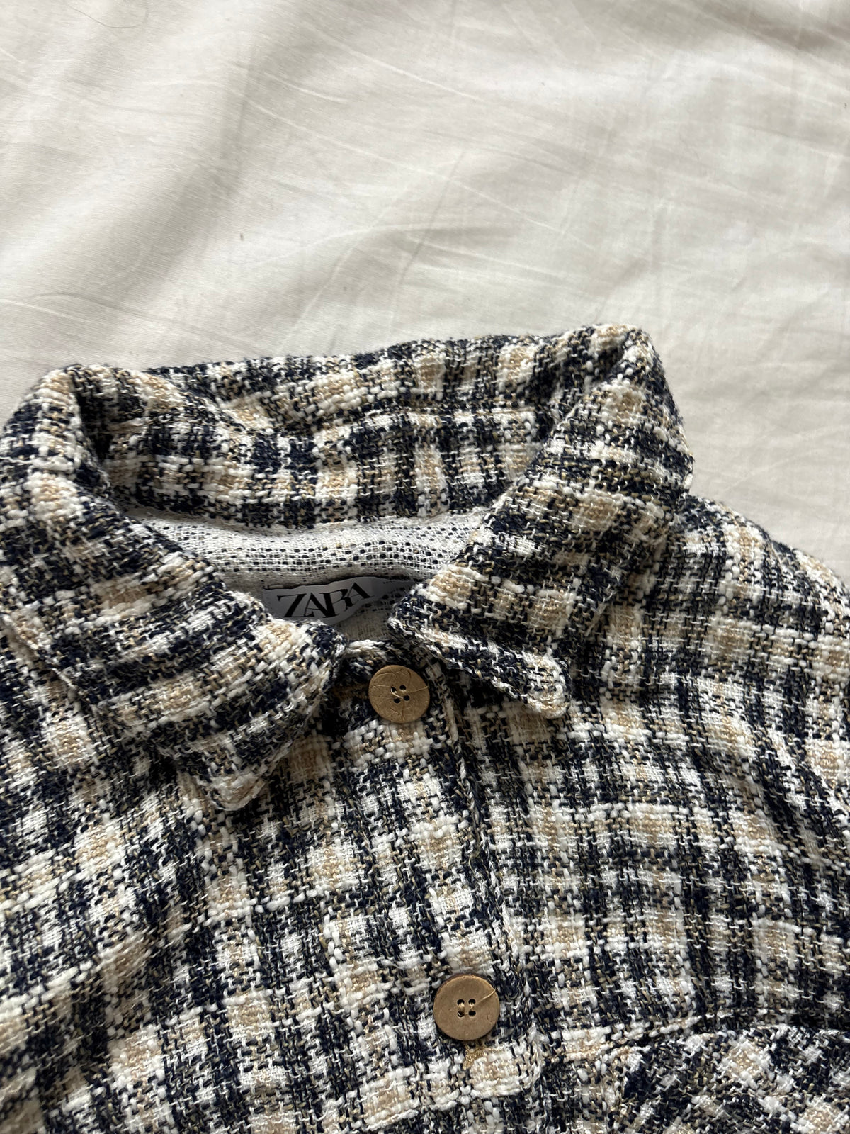 Zara tweed shirt
