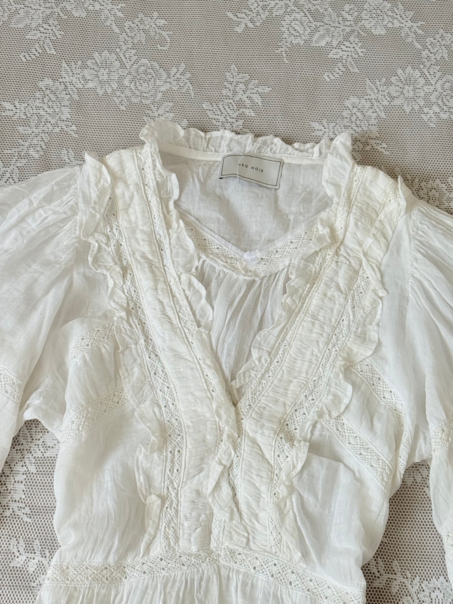 White cotton blouse
