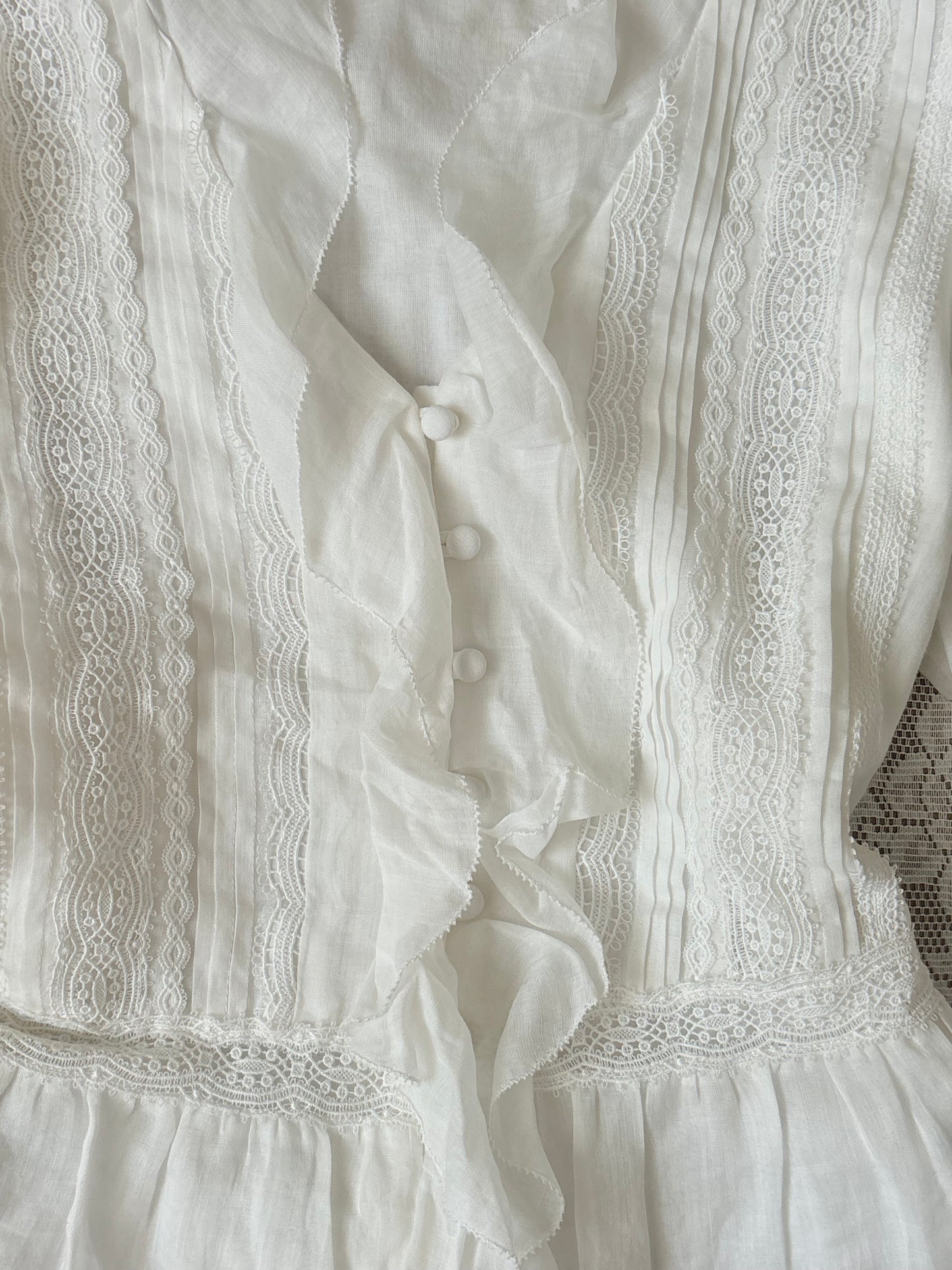 White embroidered top