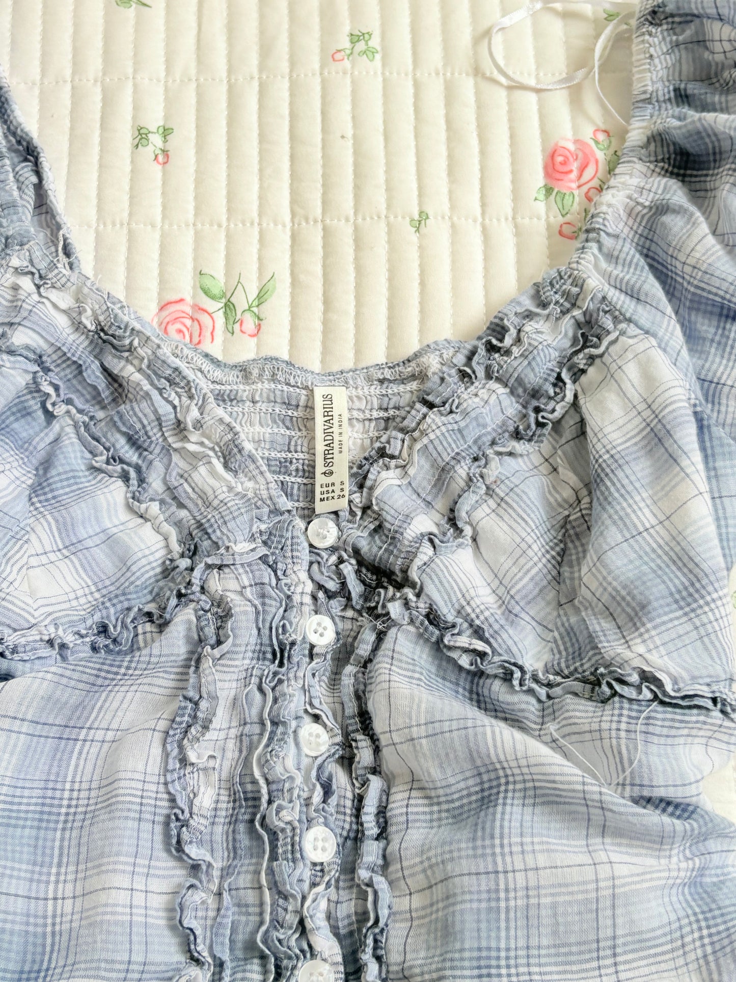 Plaid babydoll rop