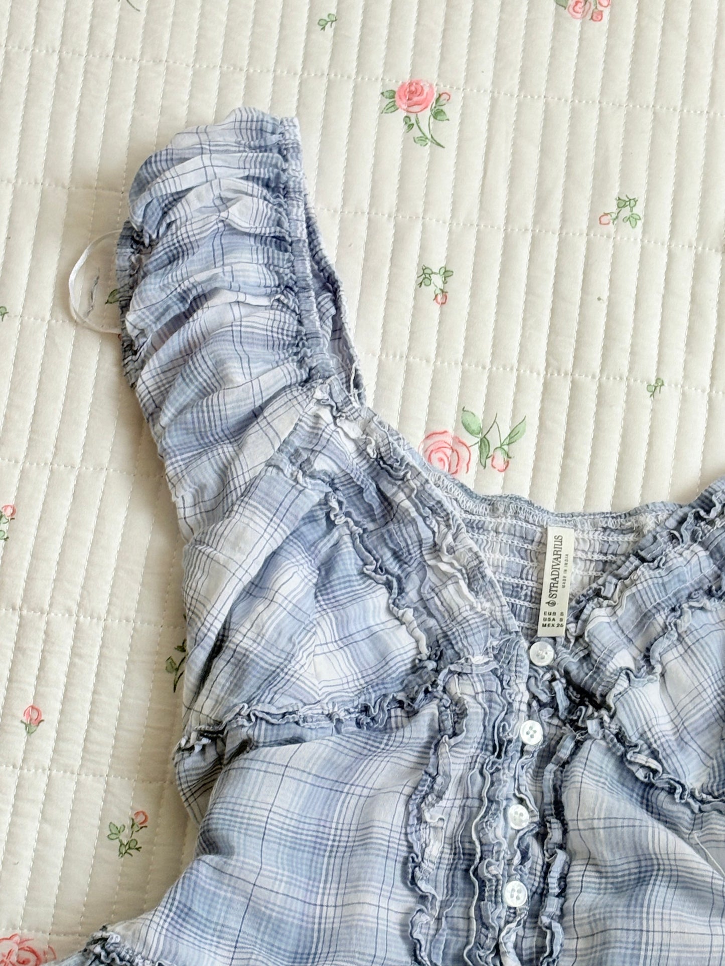 Plaid babydoll rop