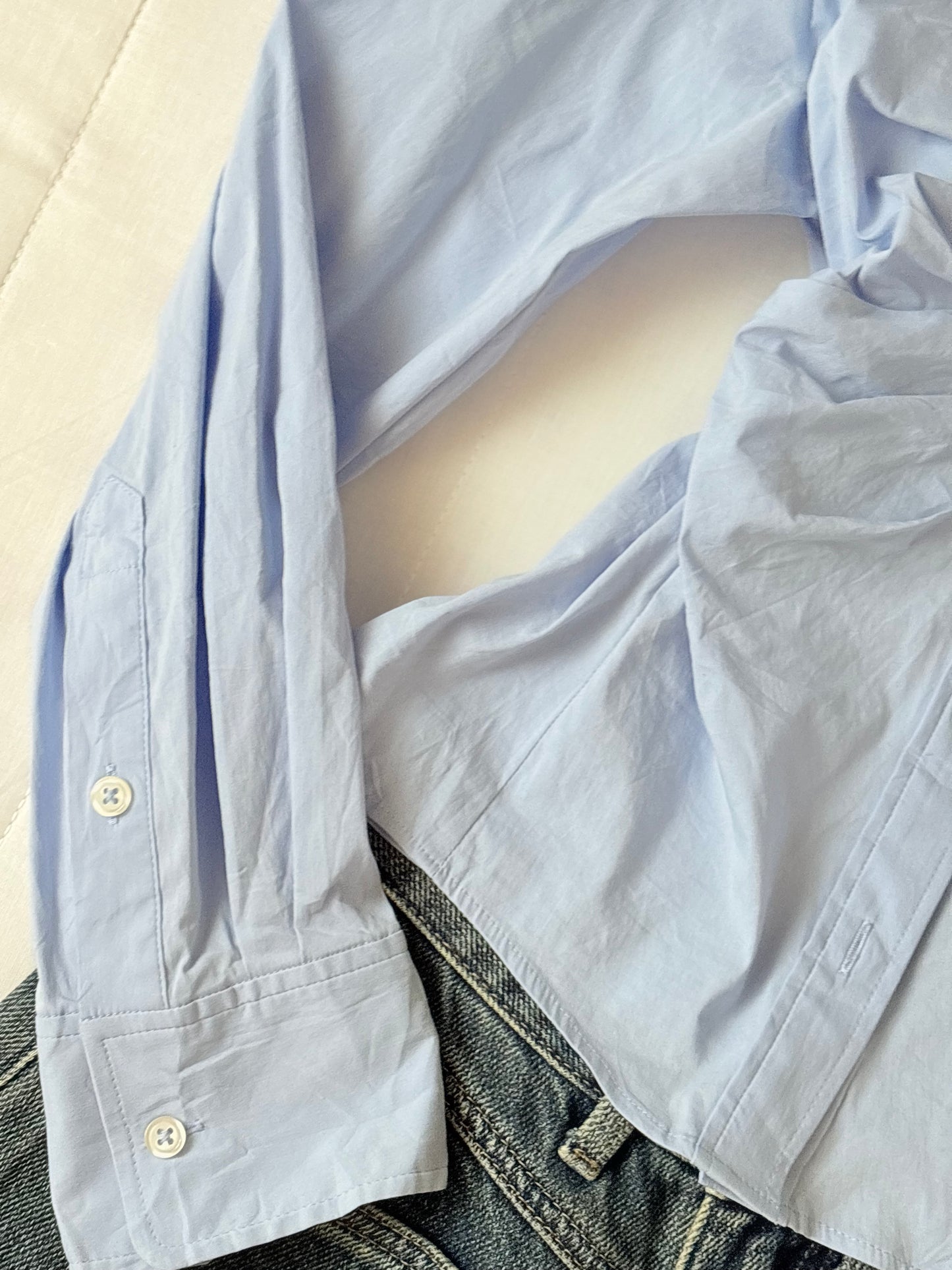 Blue twist shirt