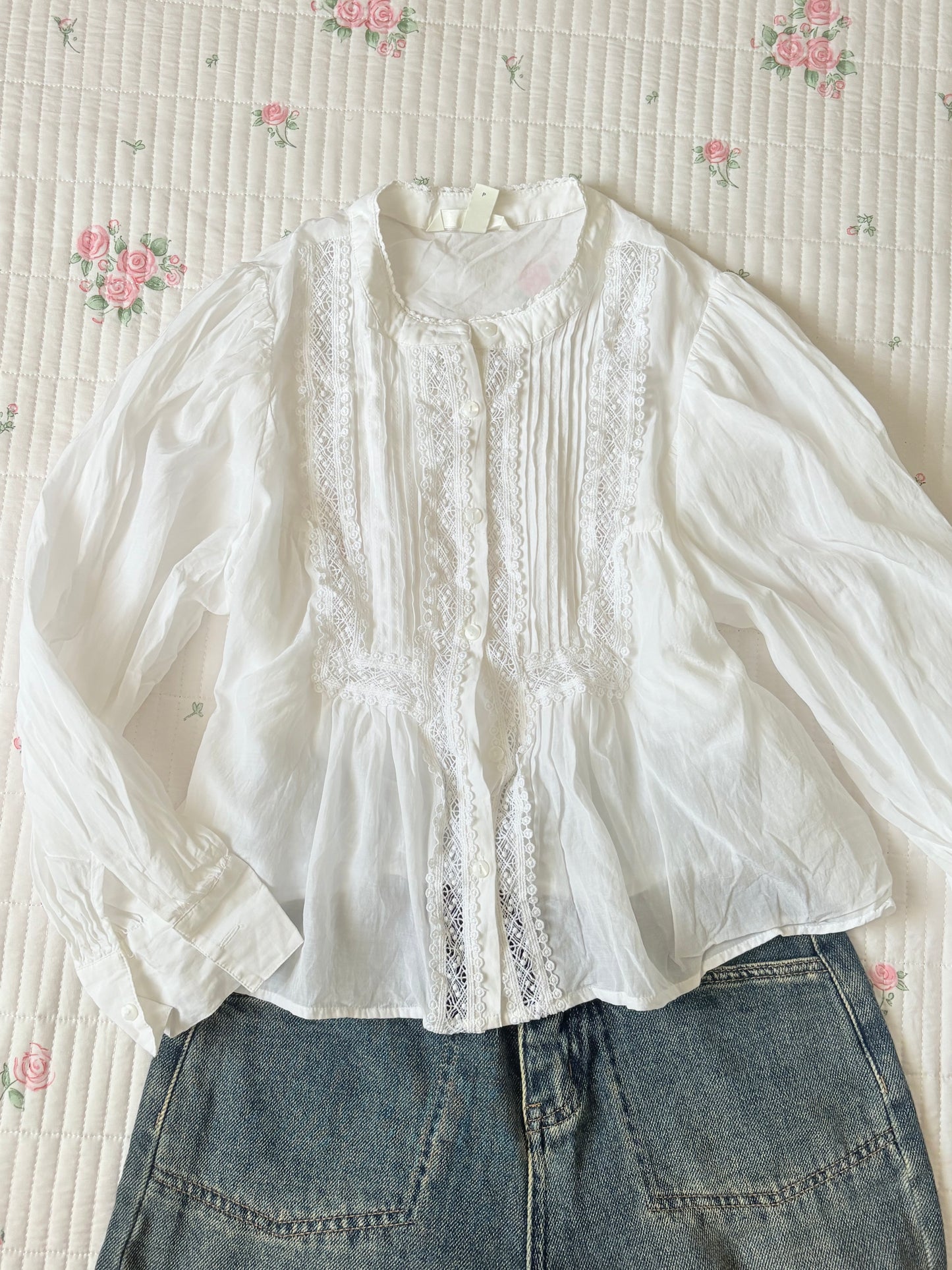 White A line top