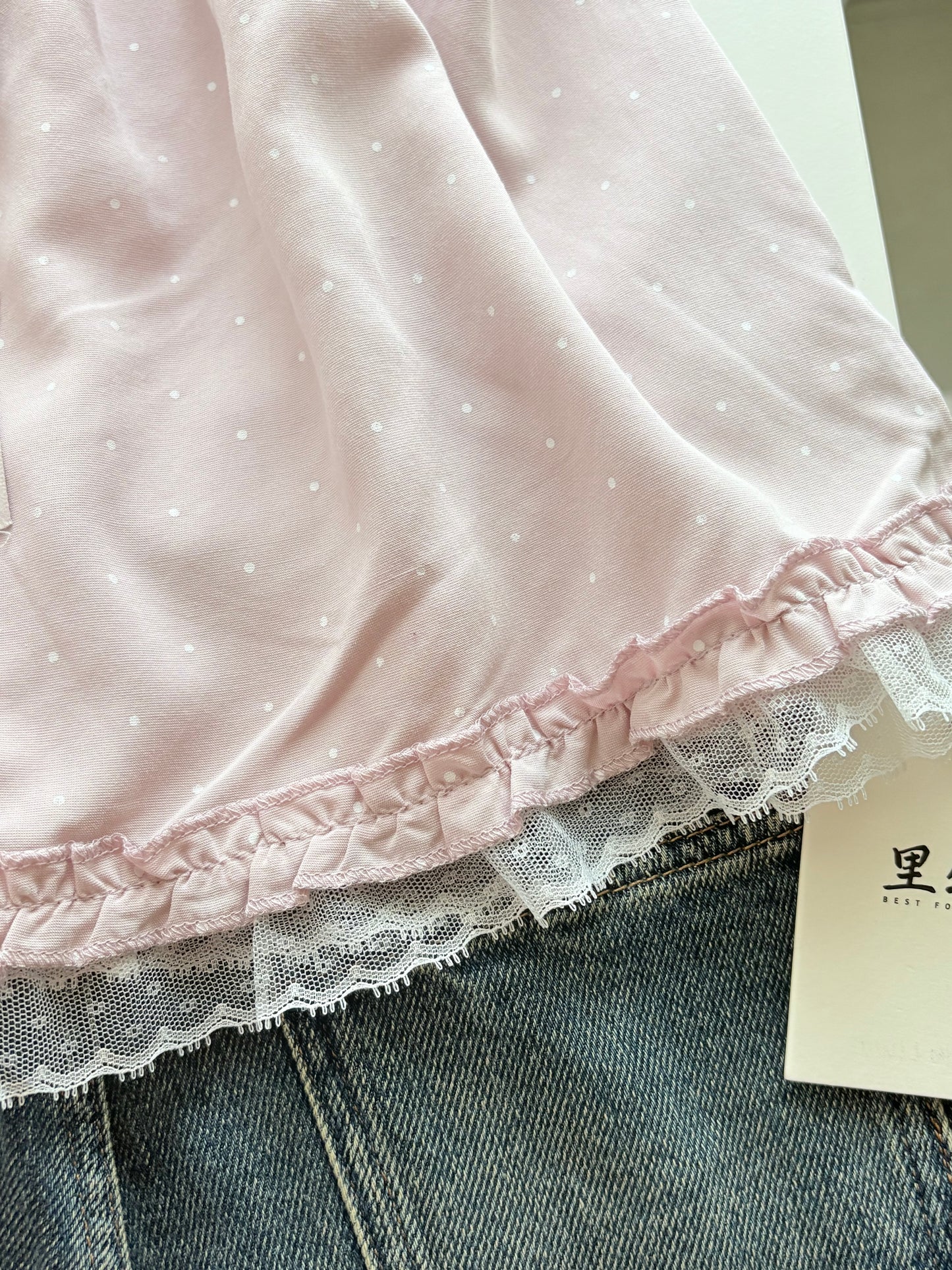 Ariel polka tops