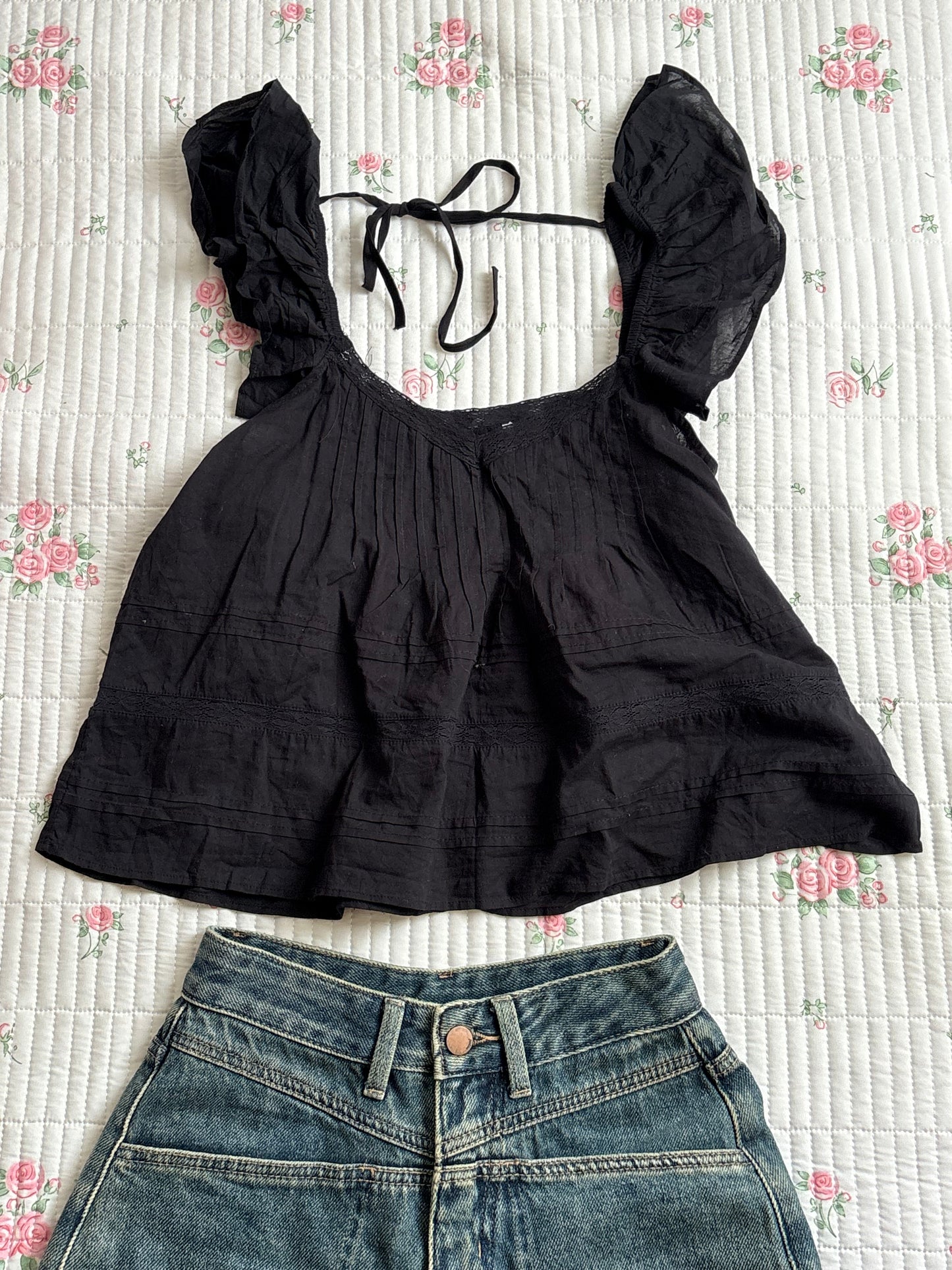Cotton tie top