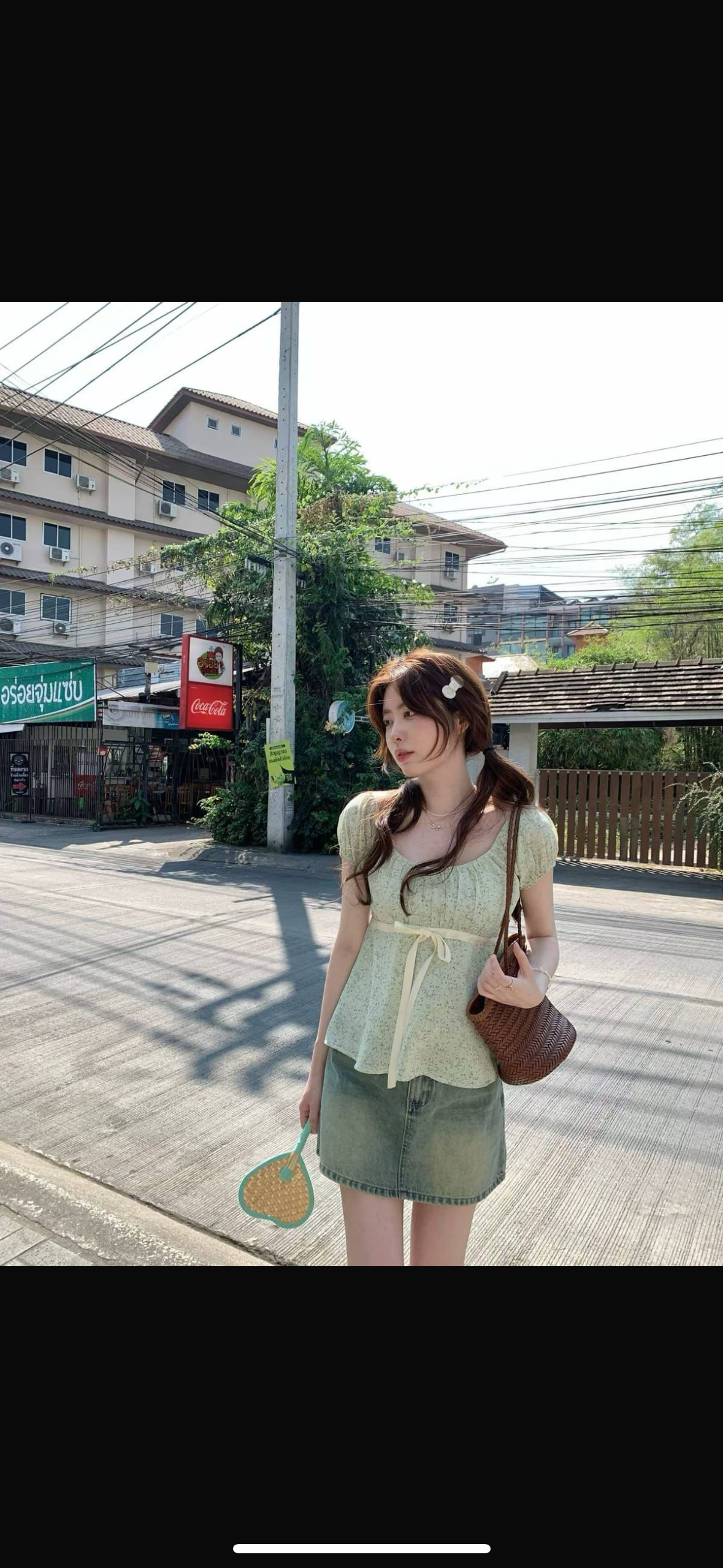 Clara ribbon top