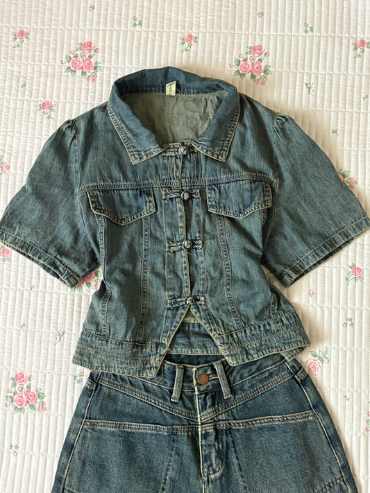 Denim qipao